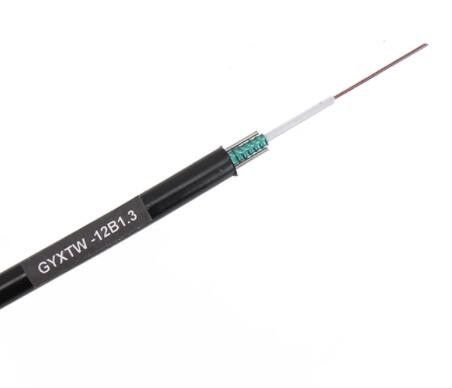 Network 2-12 Cores GYXTW Outdoor Rated Fiber Optic Cable