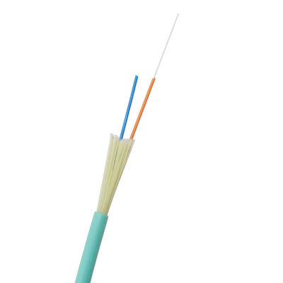 GJFJV OM3 2 Core Indoor Fiber Optic Cable With Aramid Yarn
