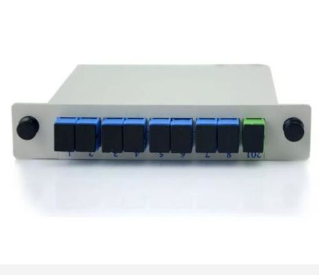 1*8 SCUPC APC Fiber Optic PLC Splitter With Insert Type