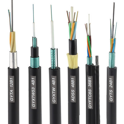 8.2mm 2 Cores Outdoor FOC Fiber Optic Cable With 0.9mm Tight Buffered Cable