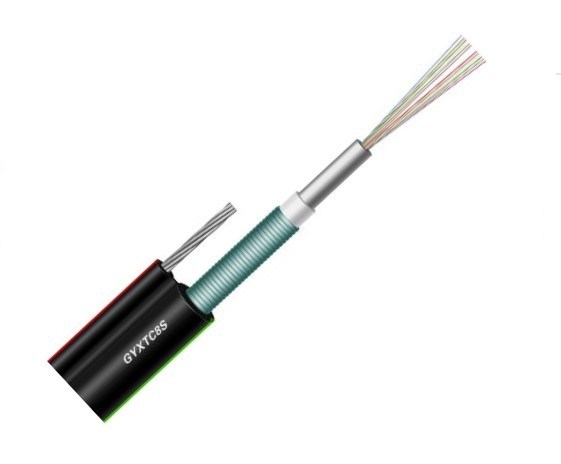 GYXTC8S 6 Core Single mode Aerial Figure 8 Fiber Optic Cable