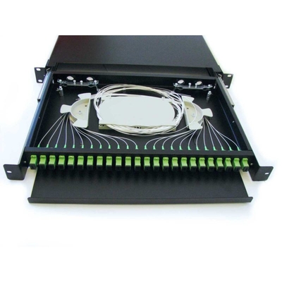 FTTH 12-24 Core SC/FC/ST/LC Rack Mount Splicing Fiber Optic Patch Panel