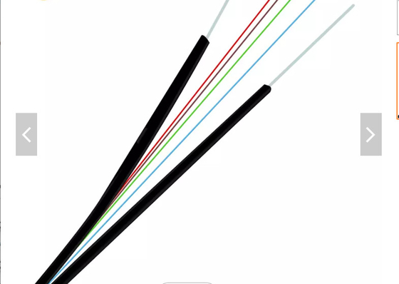 GJXH FTTH Drop Cable LSZH Jacket 1 Core 2 Core G657A FTTH Drop Fiber Cable