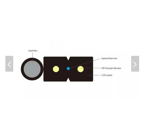 GJYXFCH Outdoor Self Supporting Fiber Optic Cable FTTH Drop Cable Single Dual Core