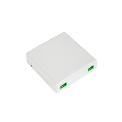 Wall Mounted 86*86mm Mini 2 Core FTTH Fiber Optic Termination Box