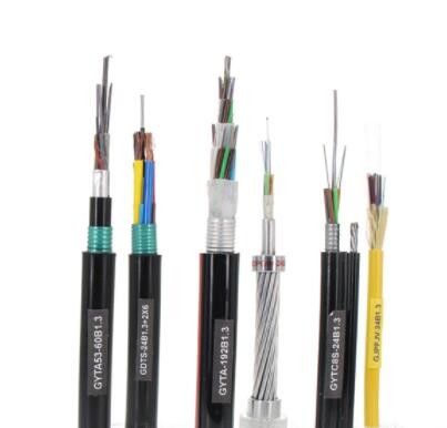 Network 2-12 Cores GYXTW Outdoor Rated Fiber Optic Cable