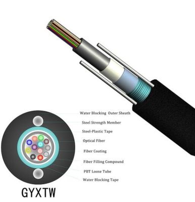 2km Loose Tube GYXTW G652d Fiber Optic Cable