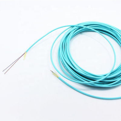 Dual Fiber Steel Tube Aqua Duplex Armored OM3 Indoor Fiber Optic Cable