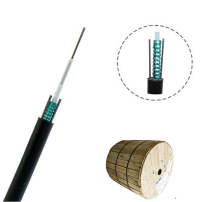 Single mode GYXTW outdoor aerial optical fiber cable uni-tube armored fiber optic cable