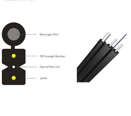Indoor Outdoor G657A1 G657A2 1 Core 2 Core 4 Core FTTH Fiber Optic Cable