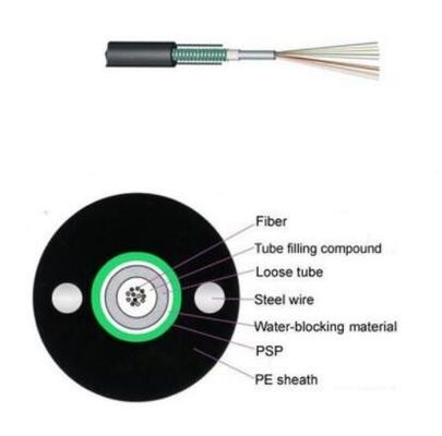 2-24 Core GYXTW outdoor  aerial fiber optic cable ofc