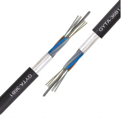 GYTA fiber optic g652 steel central strength member fiber optic cable