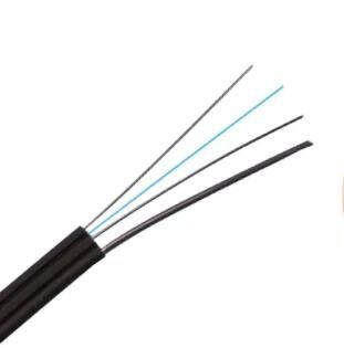 Outdoor Steel Wire 1 2 4 6 Core G657a1 FTTH Drop Cable