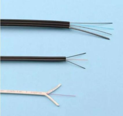 Outdoor Steel Wire 1 2 4 6 Core G657a1 FTTH Drop Cable