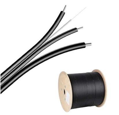 Self Supporting Steel Messenger Wire FRP G657 4 1 2 Core FTTH Drop Cable