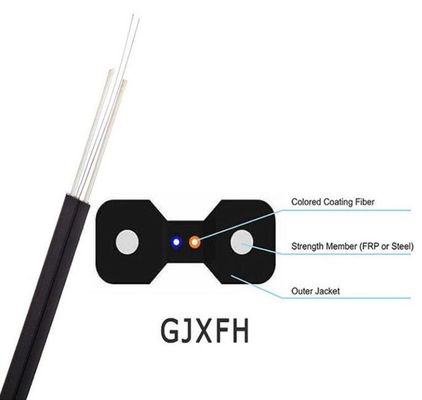 Single Mode 2 Core 4 Core Indoor FTTH Figure 8 Fiber Optic Cable