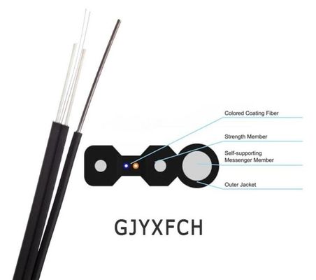 Single Mode 2 Core 4 Core Indoor FTTH Figure 8 Fiber Optic Cable