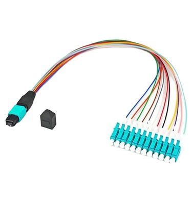 Armored Duplex 8 Core Fc Mpo/Pc Mtp To Mpo-Lc Fiber Optic Patch Cord
