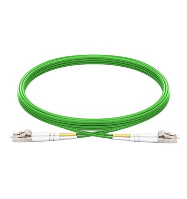 LSZH PVC Jacket 3M Simplex LC APC Single Mode Fiber Patch Cord