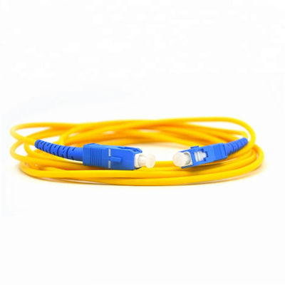 LSZH PVC Jacket 3M Simplex LC APC Single Mode Fiber Patch Cord