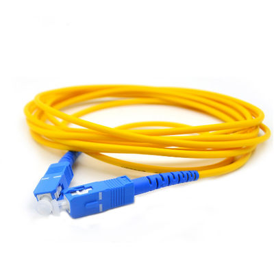 LSZH PVC Jacket 3M Simplex LC APC Single Mode Fiber Patch Cord