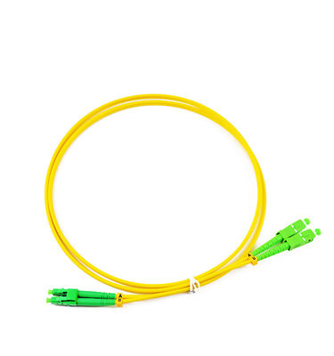 LSZH PVC Jacket 3M Simplex LC APC Single Mode Fiber Patch Cord