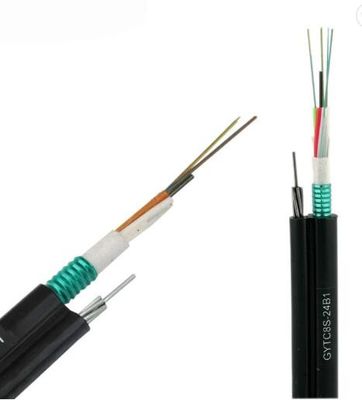 Self Supporting GYTC8A GYTC8S 12 24 96 Core Aerial Fiber Optic Cable