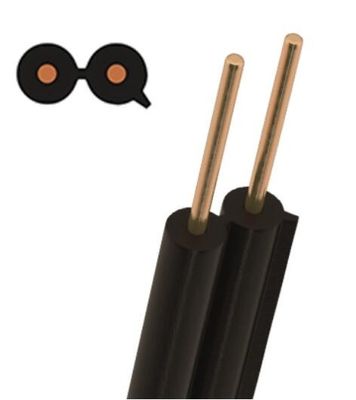 2 Core Outdoor Drop Wire Cable Conductor Telephone Copper Cable
