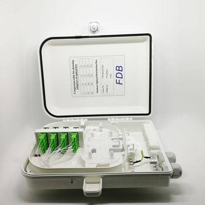 FTTX Network 16 Feeder Cable Ports Waterproof Optical Fiber Splice Box
