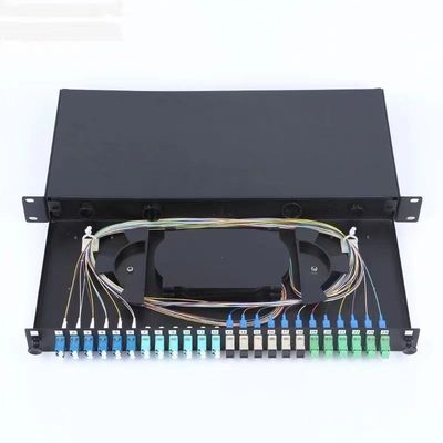 24 Port LC Sliding Type Patch Panel Fiber Optic Termination Box