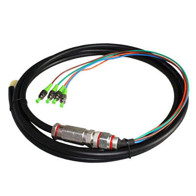 Pre Terminated 4 Core Waterproof FOC Fiber Optic Cable Pigtail