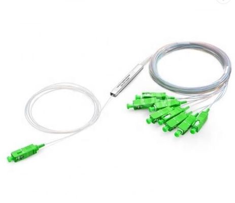 SC APC 1 Input 8 Output 1x8 Steel Tube Fiber Optic PLC Splitter