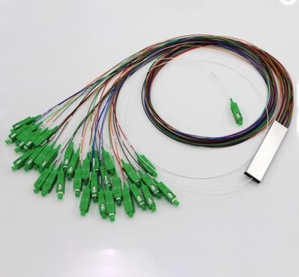 SC APC 1 Input 8 Output 1x8 Steel Tube Fiber Optic PLC Splitter