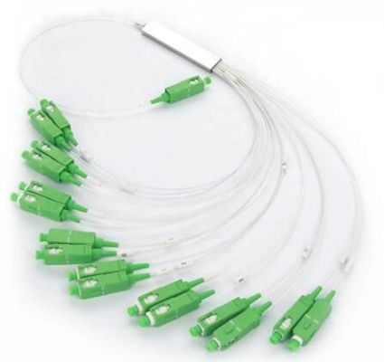 SC APC 1 Input 8 Output 1x8 Steel Tube Fiber Optic PLC Splitter