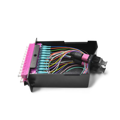 FOC OM3 MTP MPO LC 12 Fiber Optic Cassette Module
