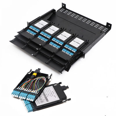 FOC OM3 MTP MPO LC 12 Fiber Optic Cassette Module