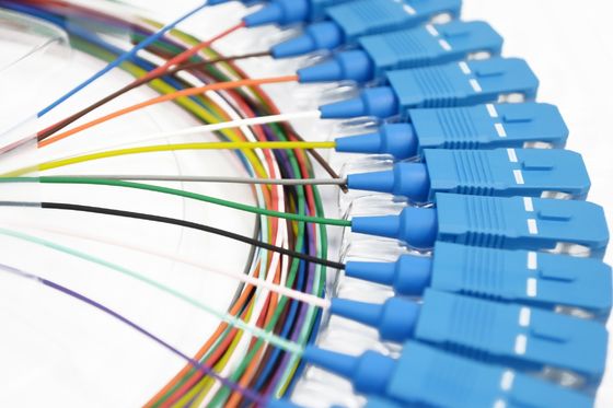 FOC LC SC APC UPC 8 12 Color Ribbon Fiber Pigtail
