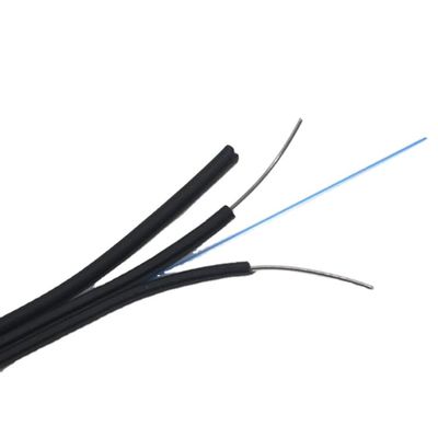 Indoor Outdoor GJYXFCH 2 Core FTTH Flat Fiber Optic Cable