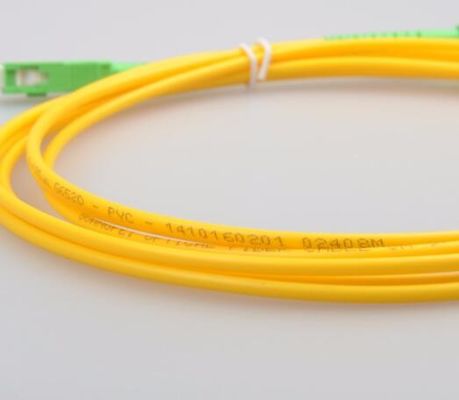 SC/APC To SC/APC Single Mode Simplex LSZH Fiber Optic Cable