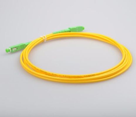 SC/APC To SC/APC Single Mode Simplex LSZH Fiber Optic Cable