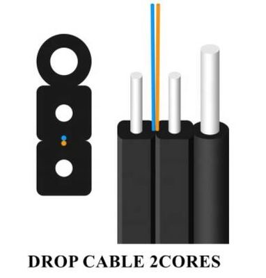 Self Supporting LSZH Sheath G657A2 4 Core OFC Cable
