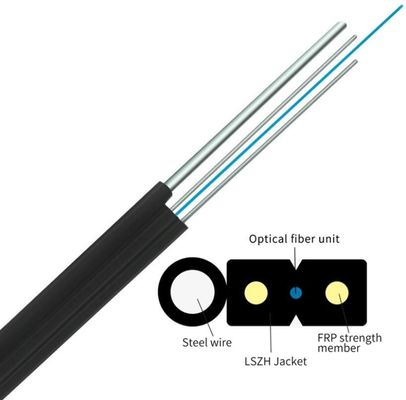 Self Supporting Aerial Figure 8 Indoor FTTH Fiber Optic Cable