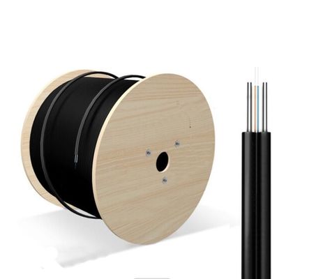 Indoor FTTH Fiber Optic Drop Cable 2 4 6 8 12 16 24 Core With LSZH Jacket