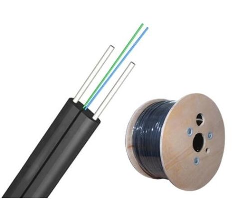 1 2 4 6 Core FTTH Indoor Drop Cable With LSZH Jacket