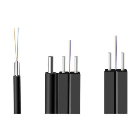 Low Smoke Sheath KFRP GJXFH 8 Core FTTH Indoor Drop Cable