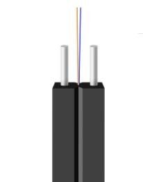 Low Smoke Sheath KFRP GJXFH 8 Core FTTH Indoor Drop Cable