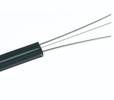 G.652D G.657A LSZH PVC Jacket 2 Core FTTH Optical Fiber Drop Cable
