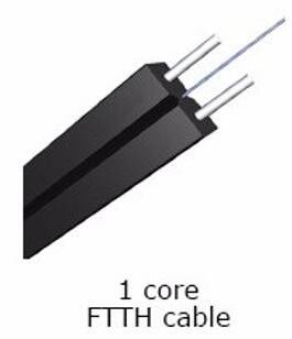 Indoor Outdoor 1 Core FTTH Drop Cable G657A1 G657A2 G652D