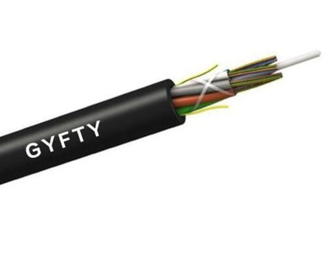24 48 Core Outdoor GYFTY Fiber Cable With FRP Strength Member