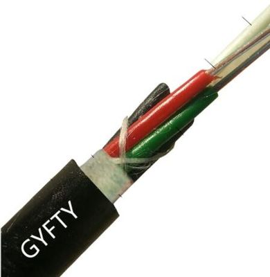 24 48 Core Outdoor GYFTY Fiber Cable With FRP Strength Member